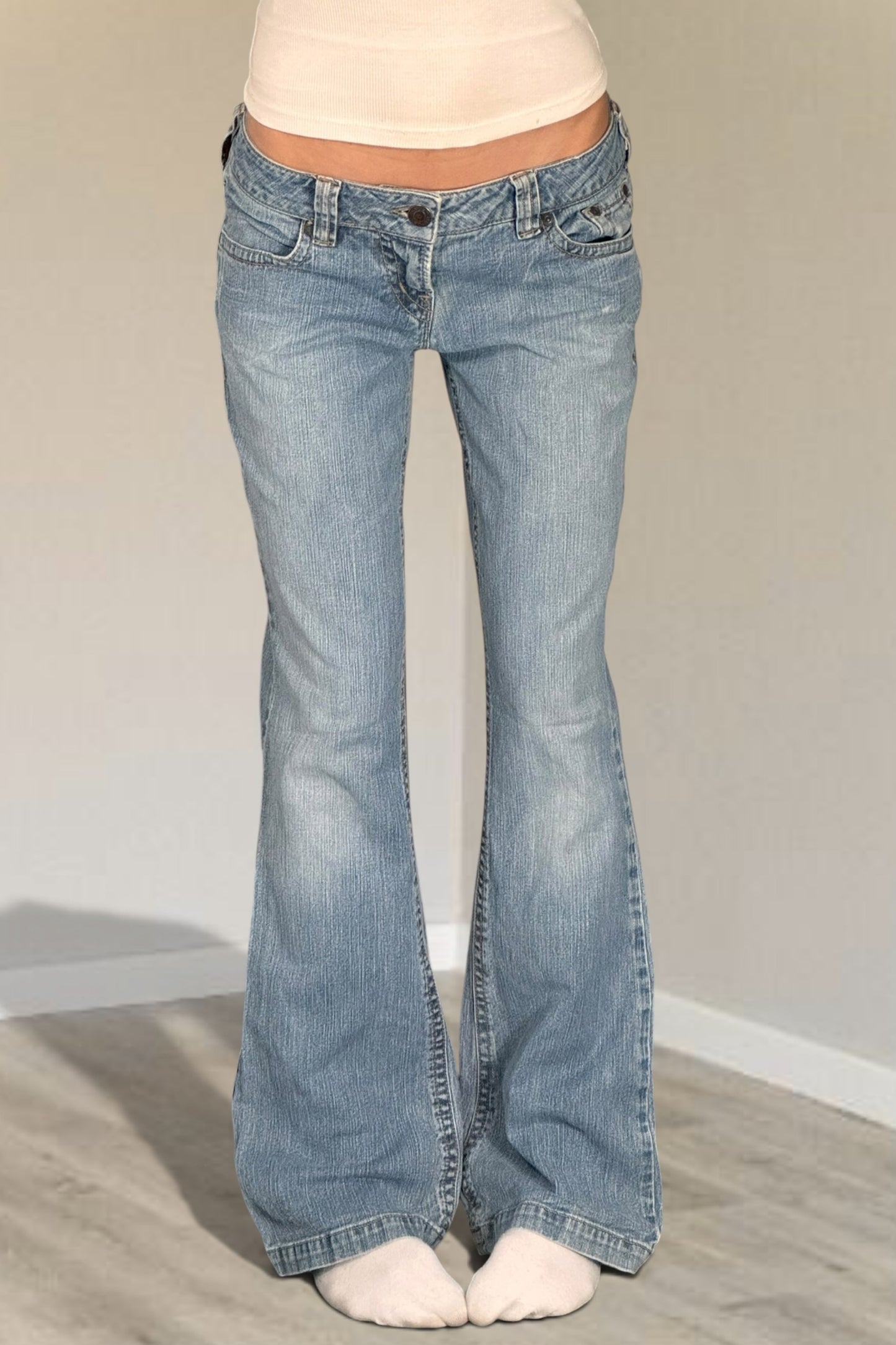 Lågmidjade jeans stl: S