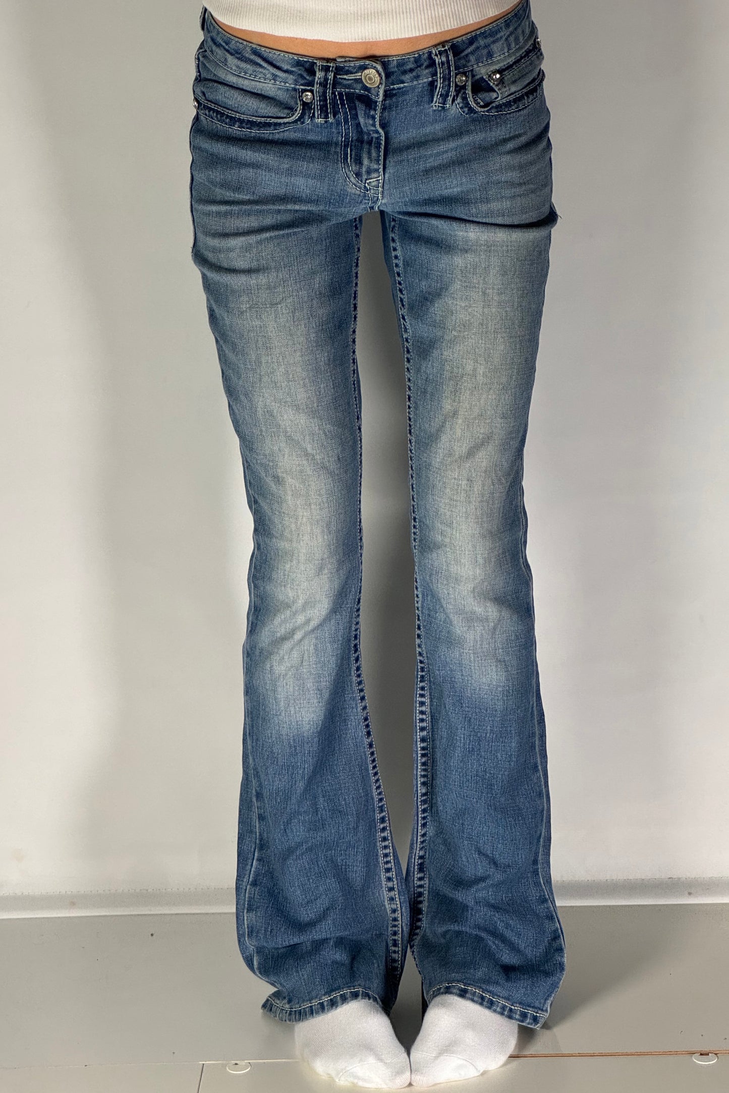 Lågmidjade jeans stl: XS