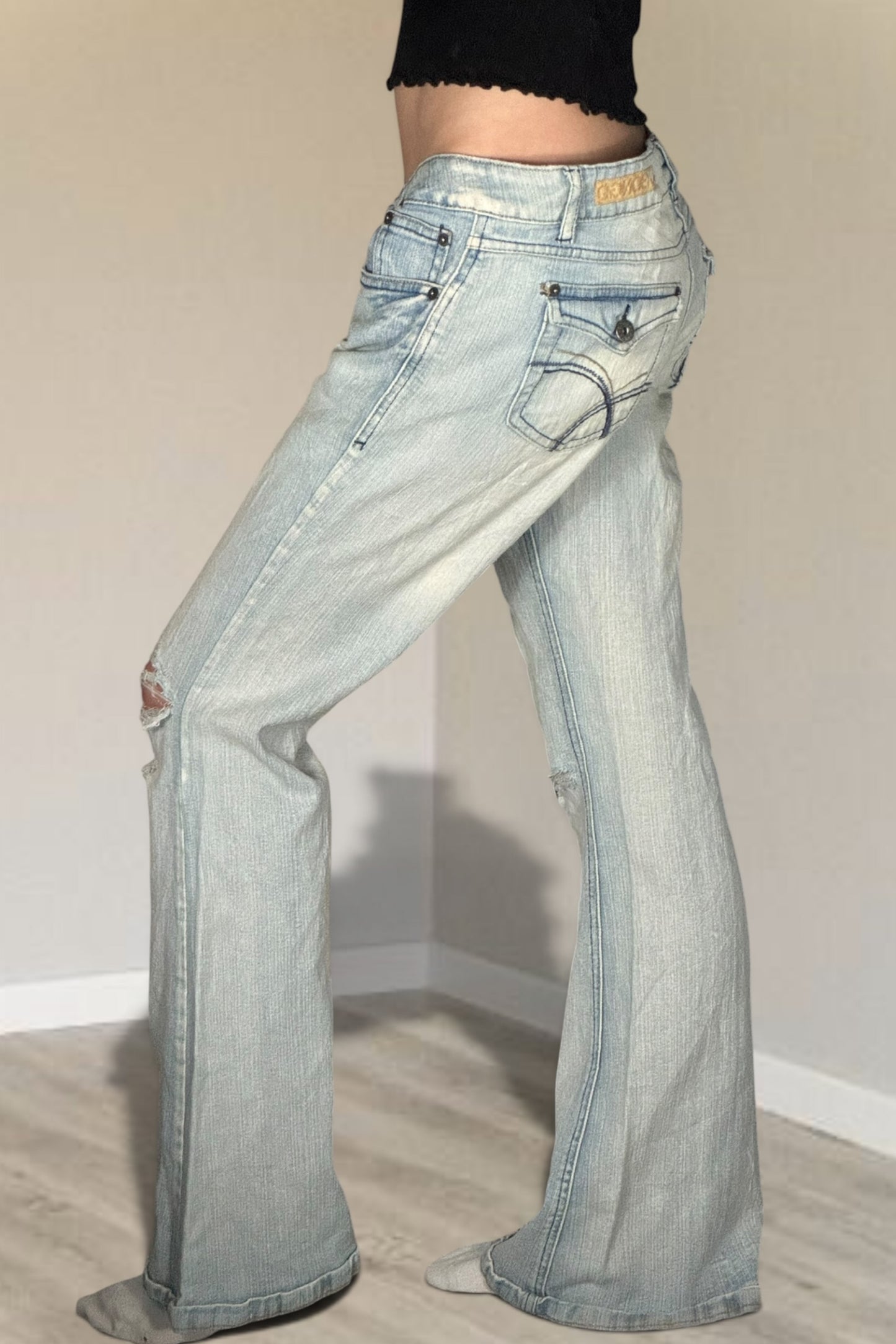 Lågmidjade jeans stl: M