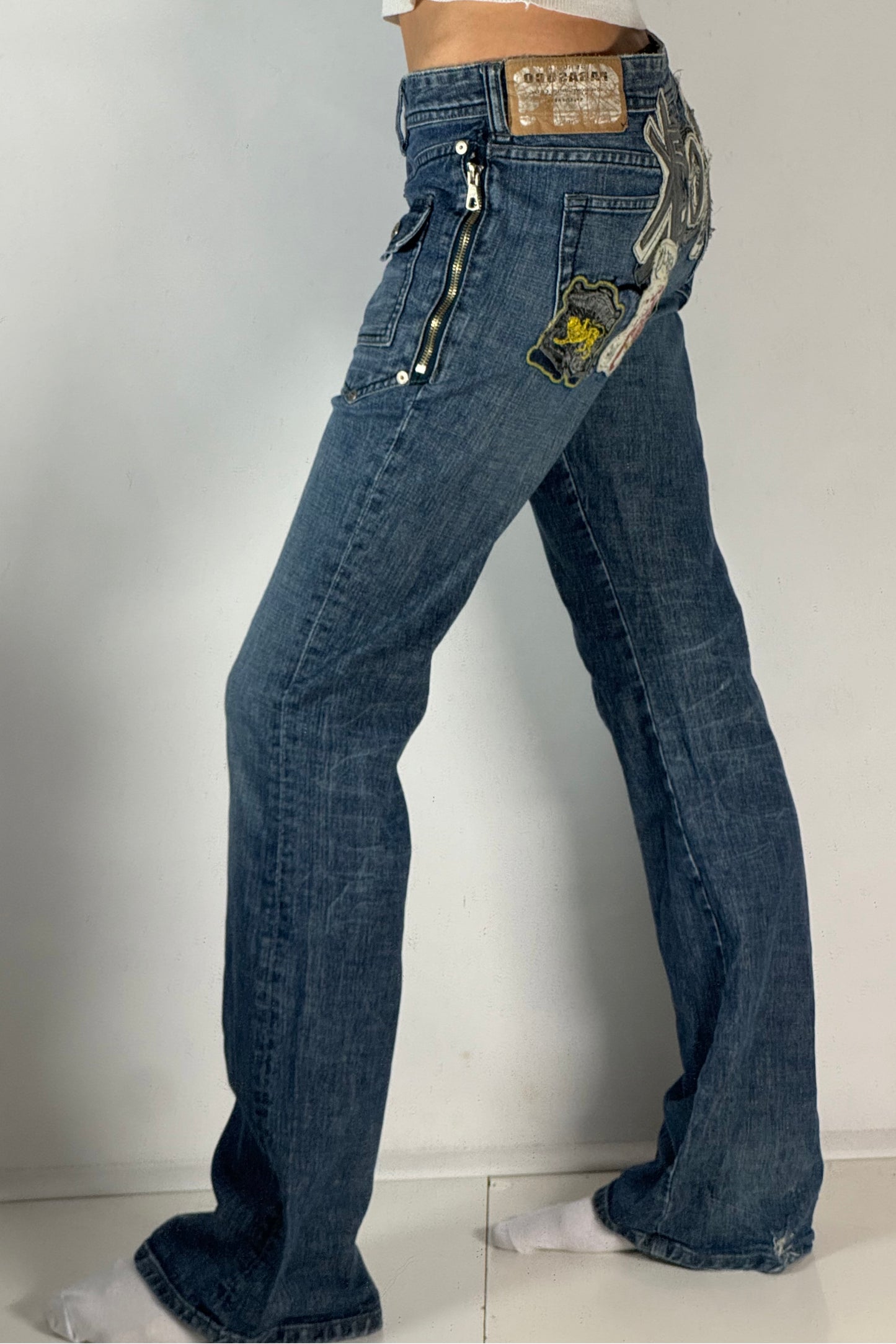 Lågmidjade jeans stl: S