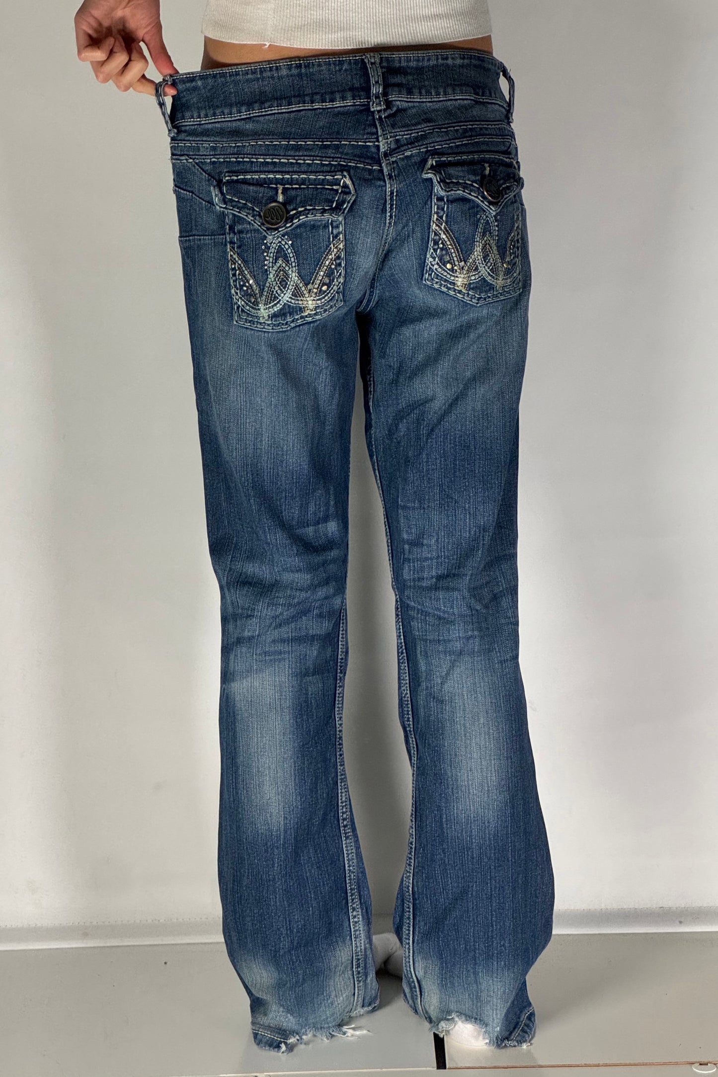 Lågmidjade jeans stl: M