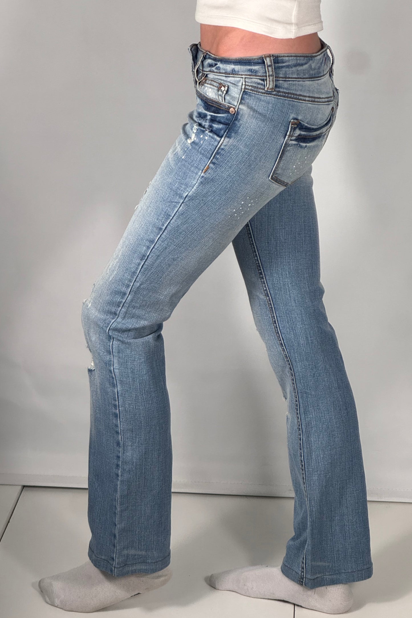 Lavlivede jeans str: XS