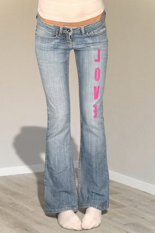 Lågmidjade jeans stl: XS