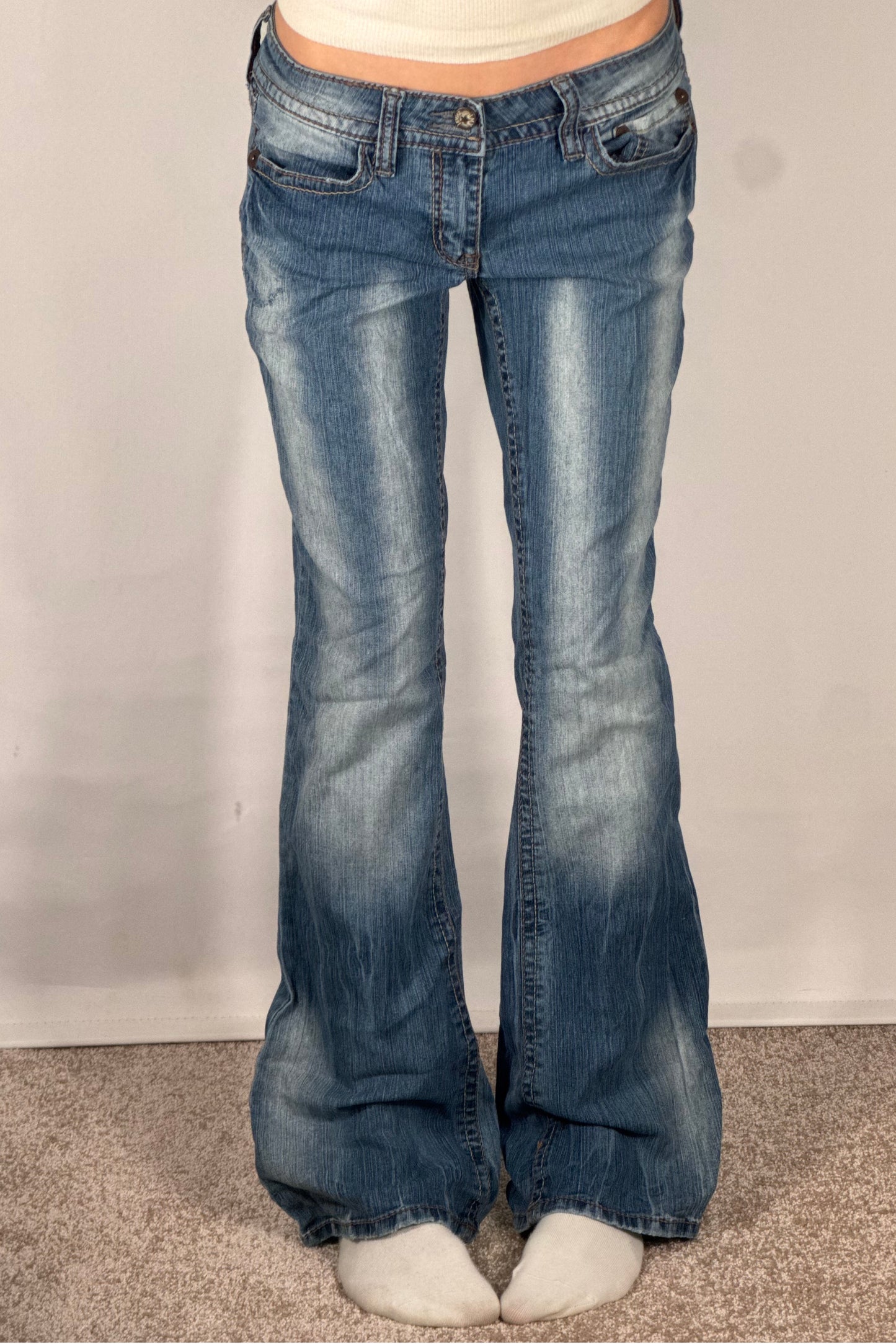 Lågmidjade jeans stl: S
