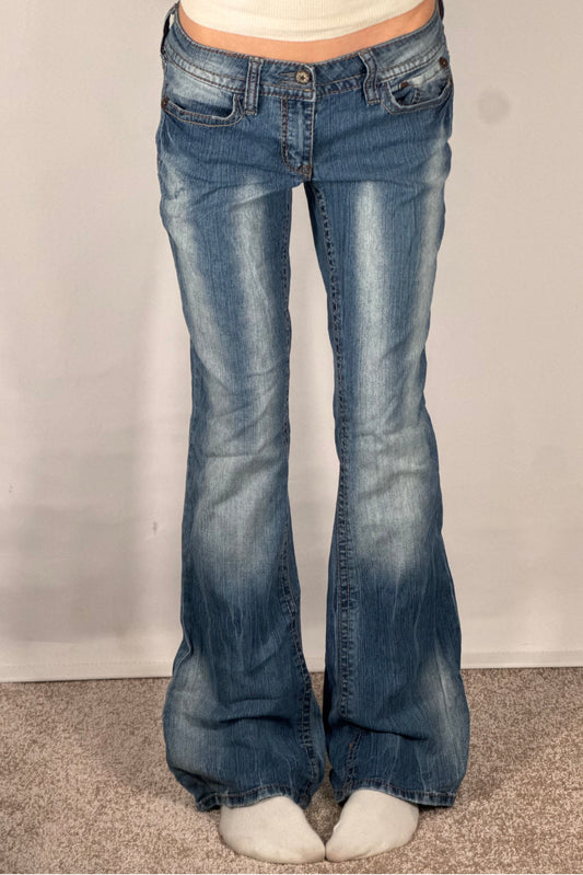 Lavtaljede jeans str: S