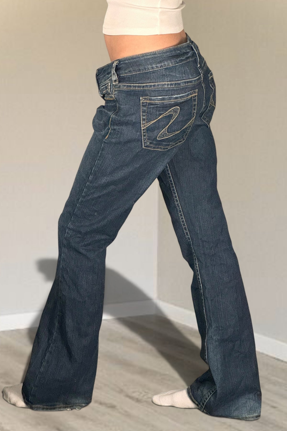 Lågmidjade jeans stl: M