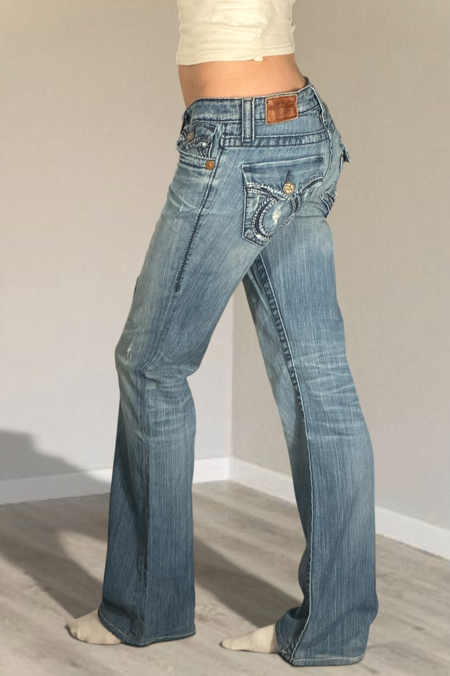 Lågmidjade jeans stl: S