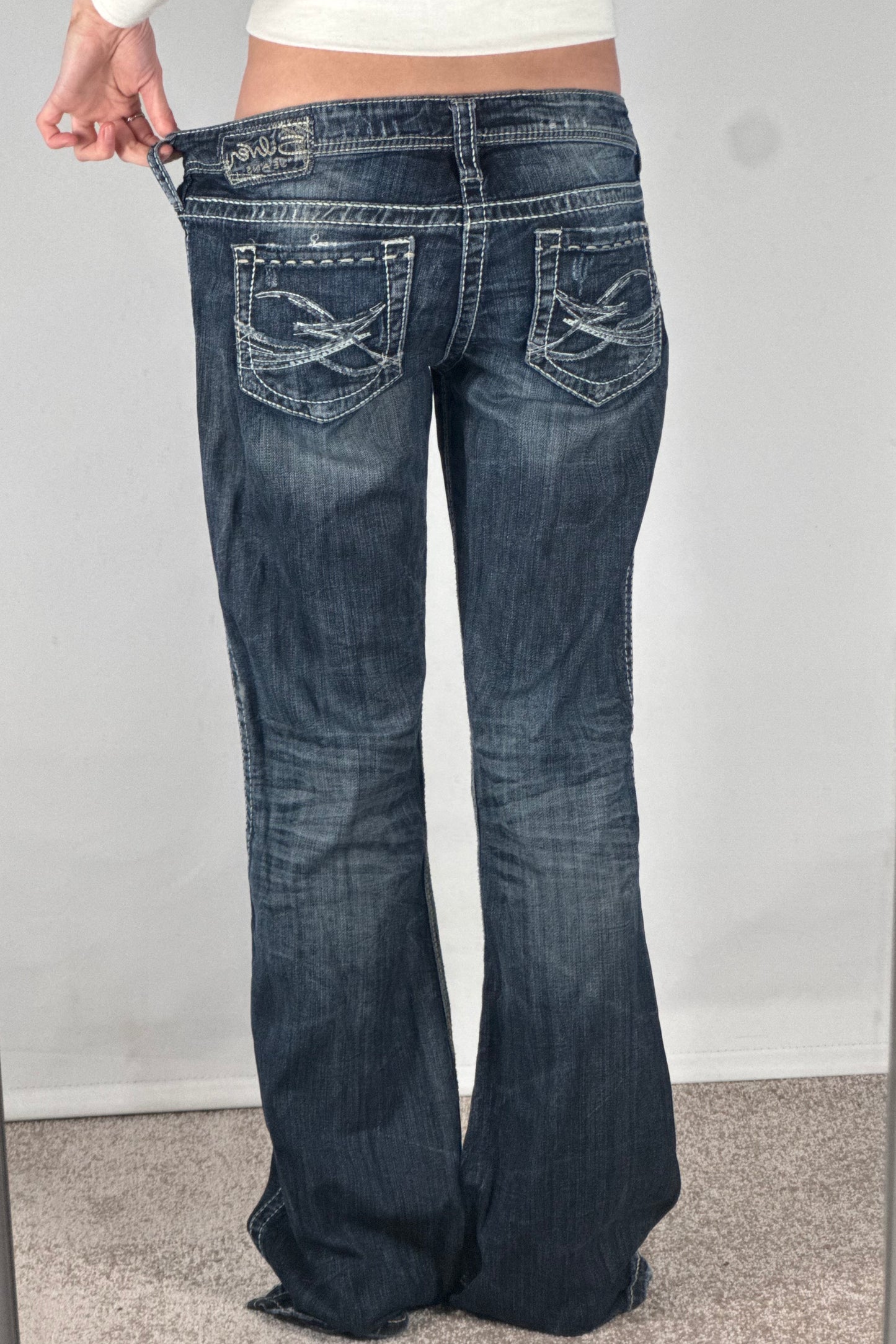 Lågmidjade jeans stl: M