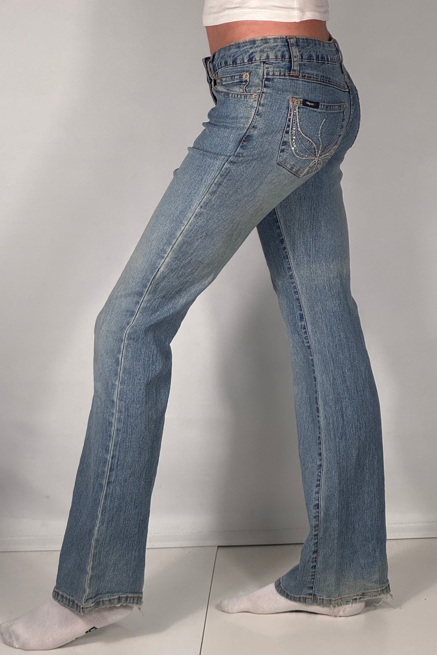 Lavlivede jeans str: XXS