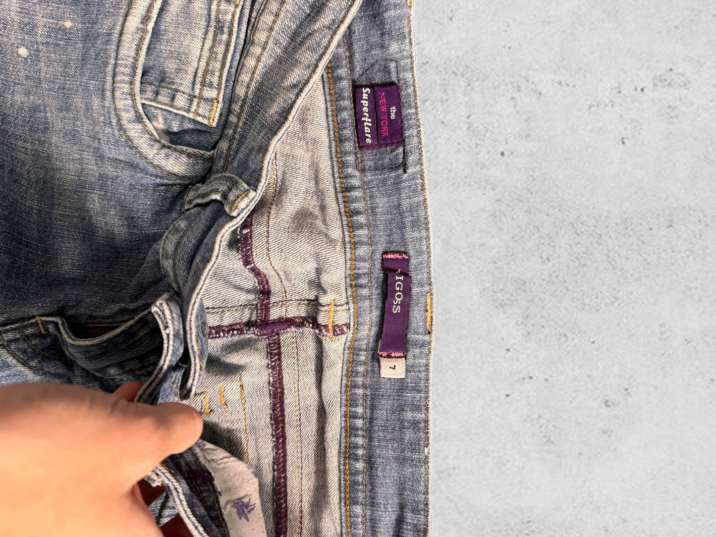 Lågmidjade jeans stl: S