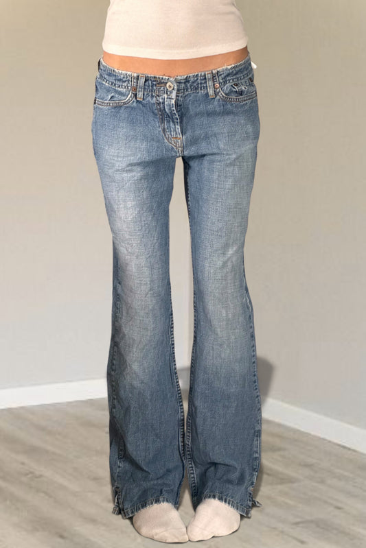 Utsvängda jeans stl: XS