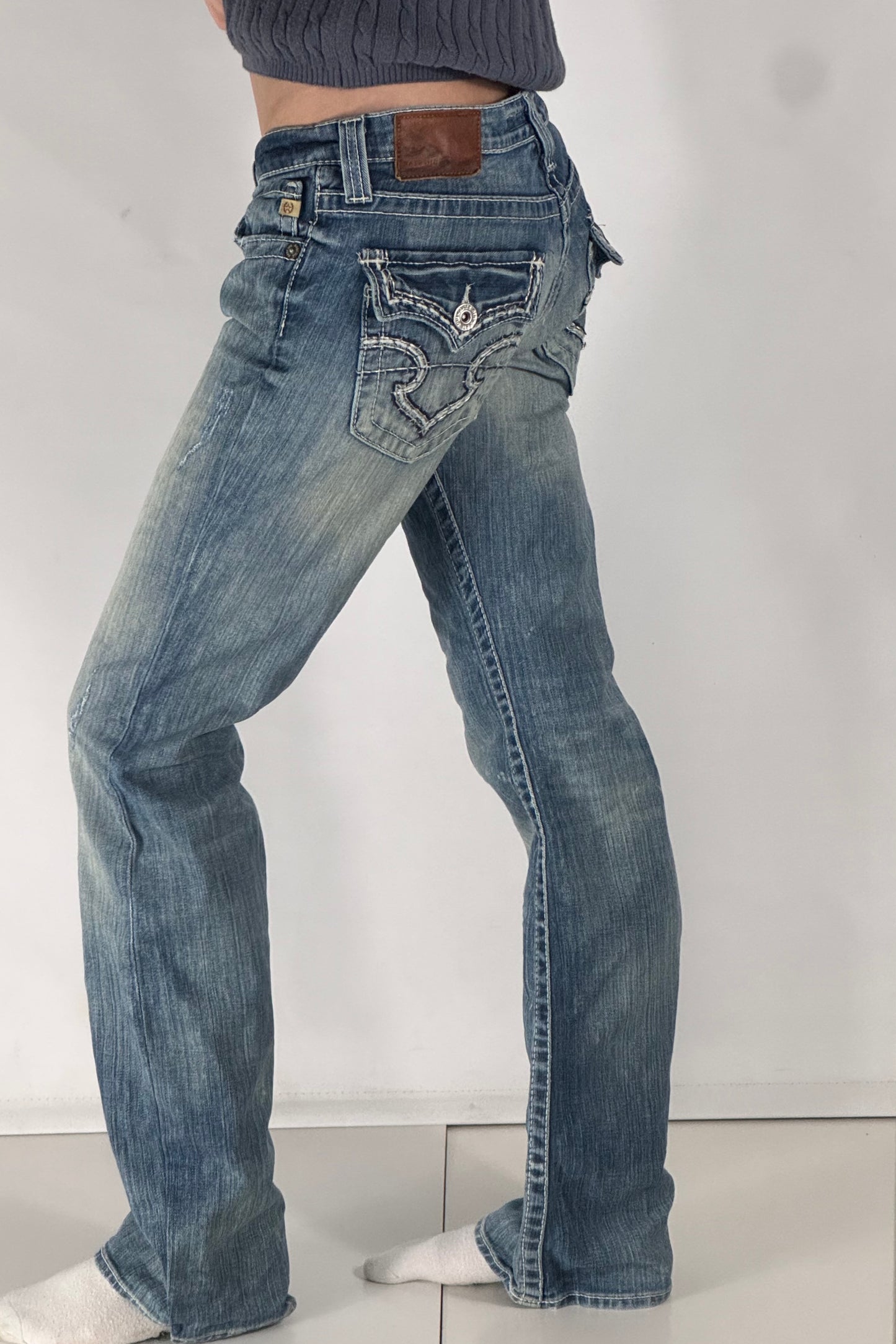 Lågmidjade jeans stl: S