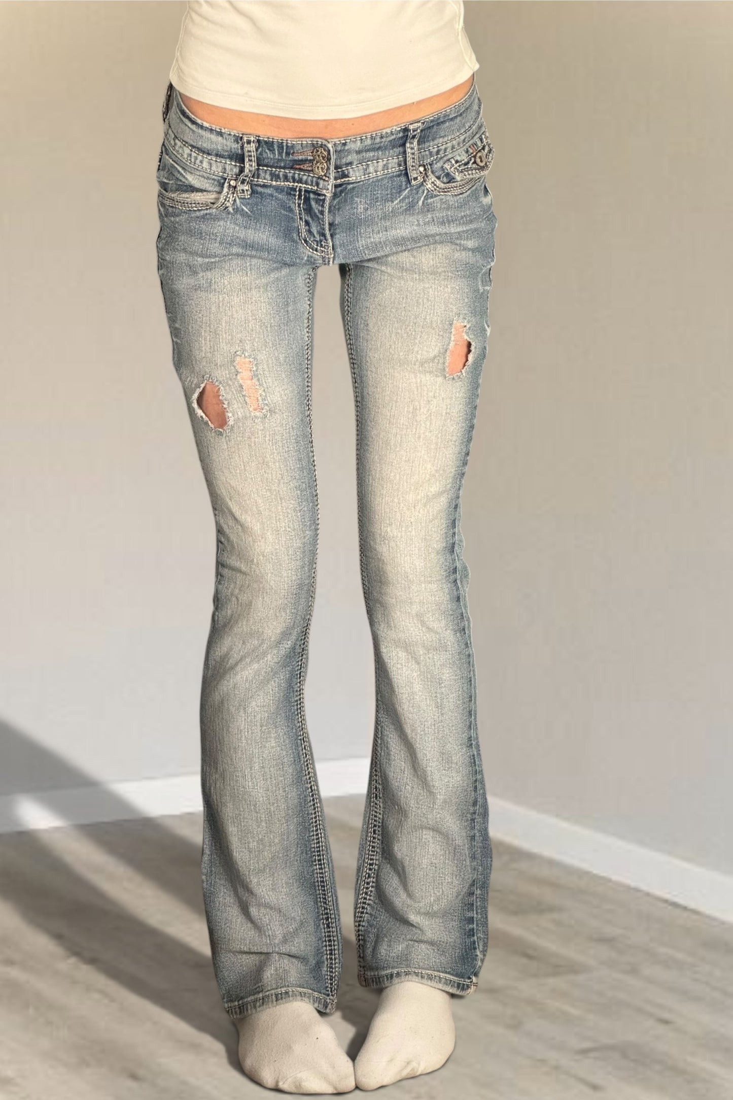 Lågmidjade jeans stl: XXS