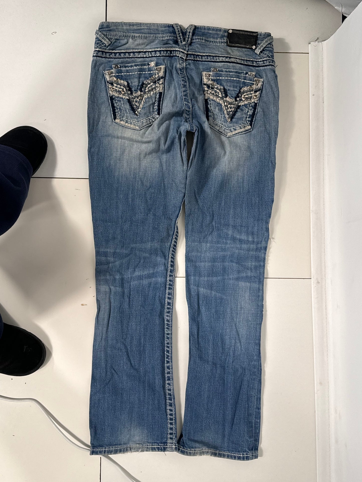 Lavtaljede jeans str: M