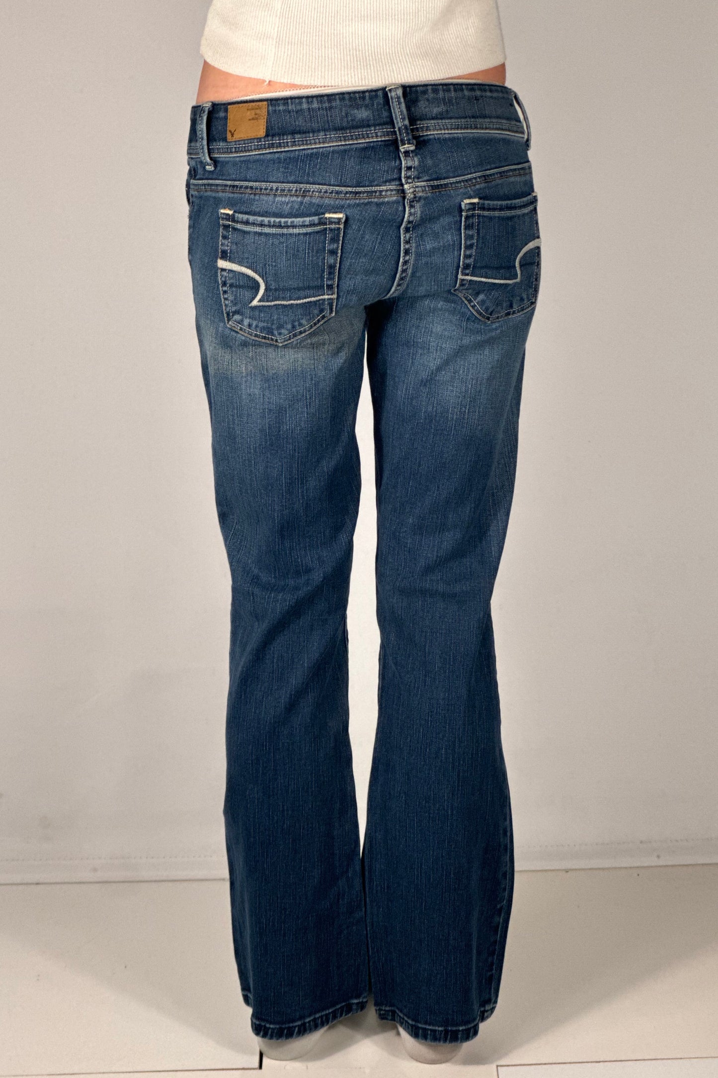Lavtaljede jeans str: S