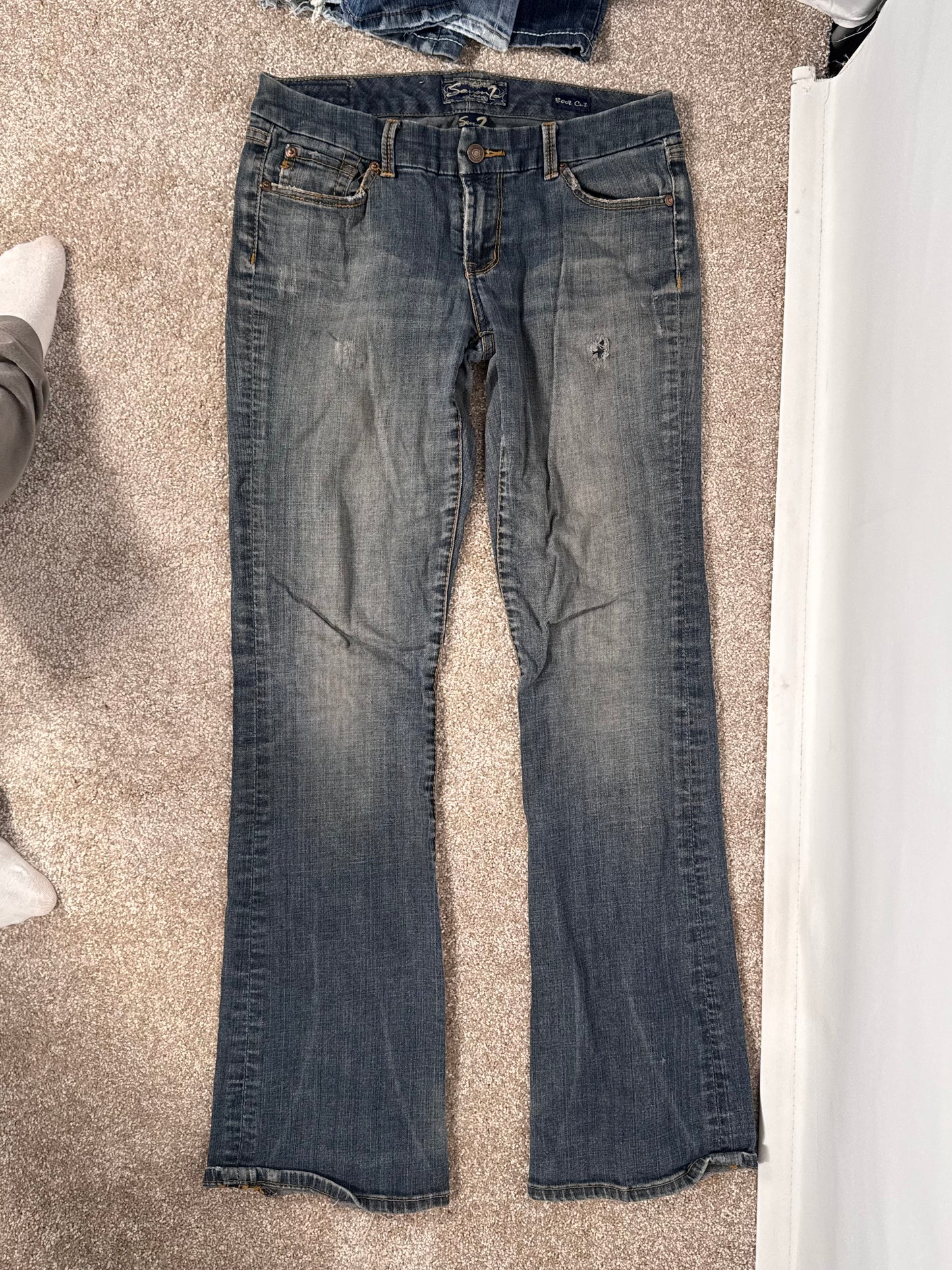 Lavtaljede jeans str: S/M