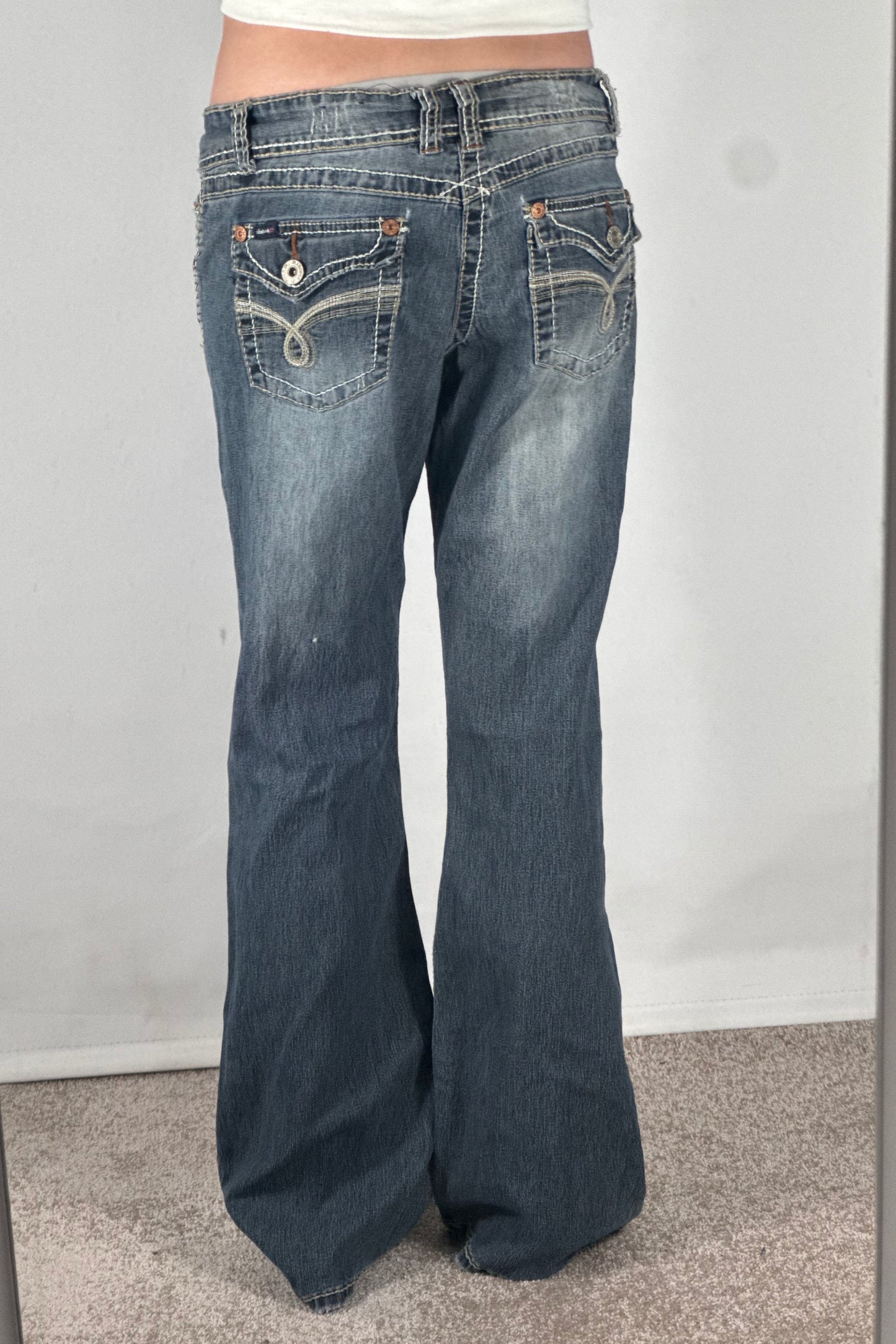 Lavtaljede jeans str: M