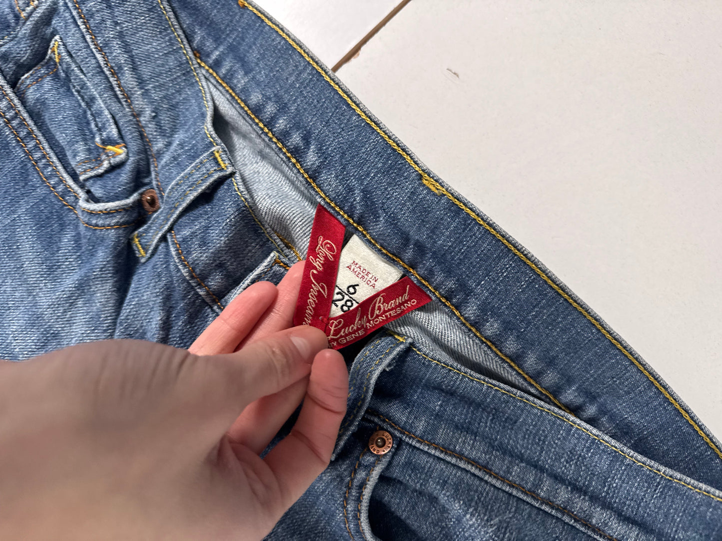 Lavtaljede jeans str: S