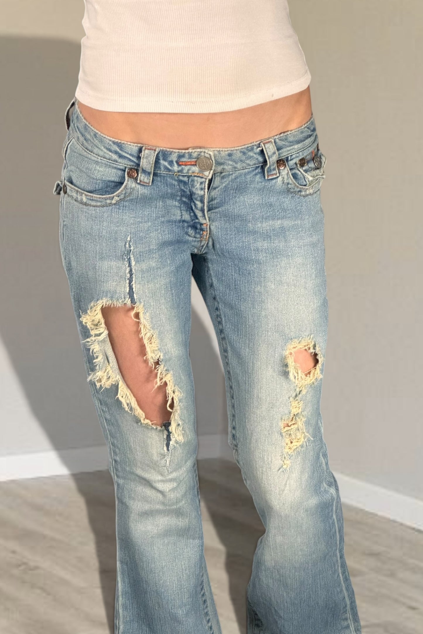 Lågmidjade jeans stl: S