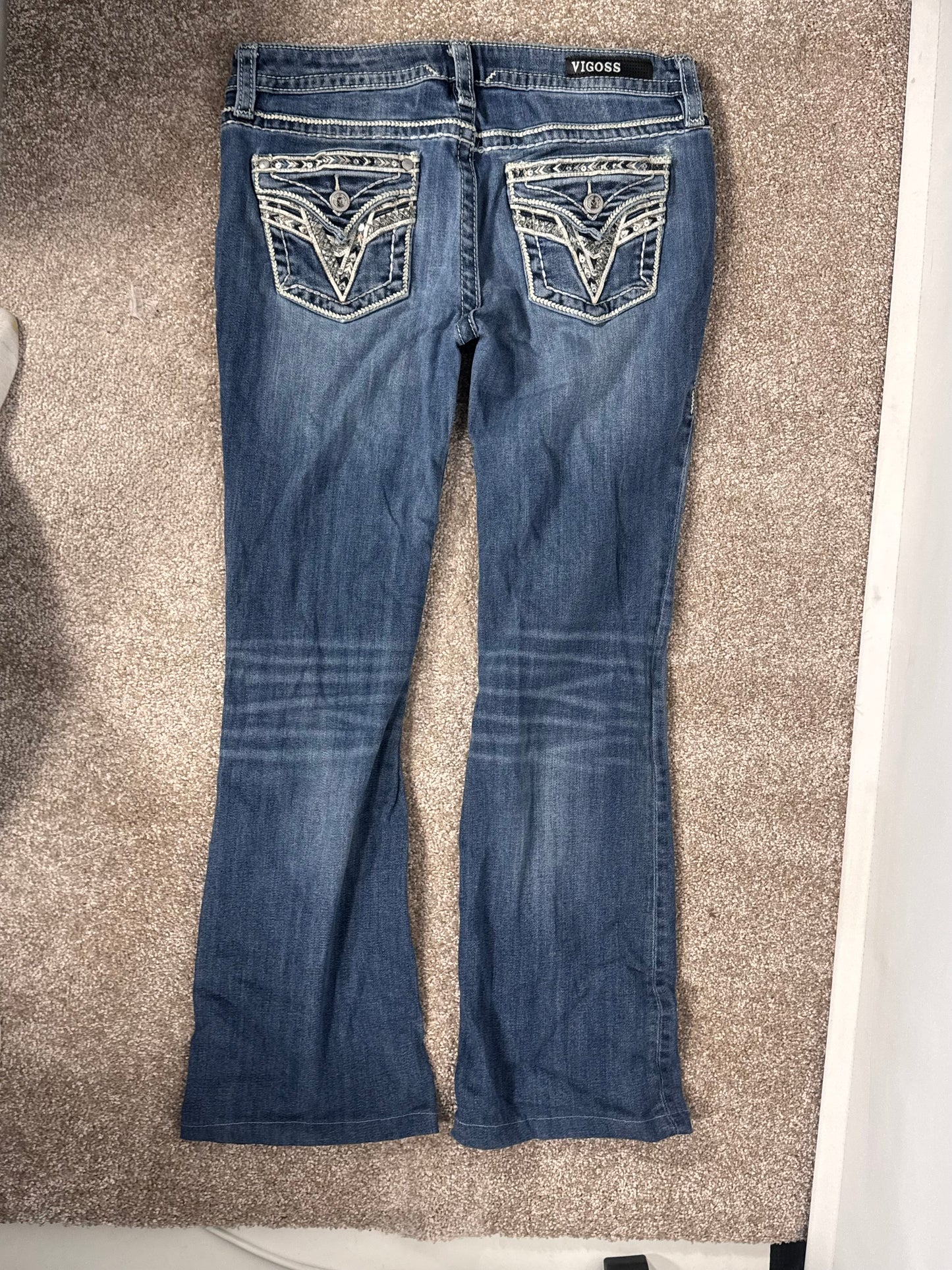 Lavtaljede jeans str: S