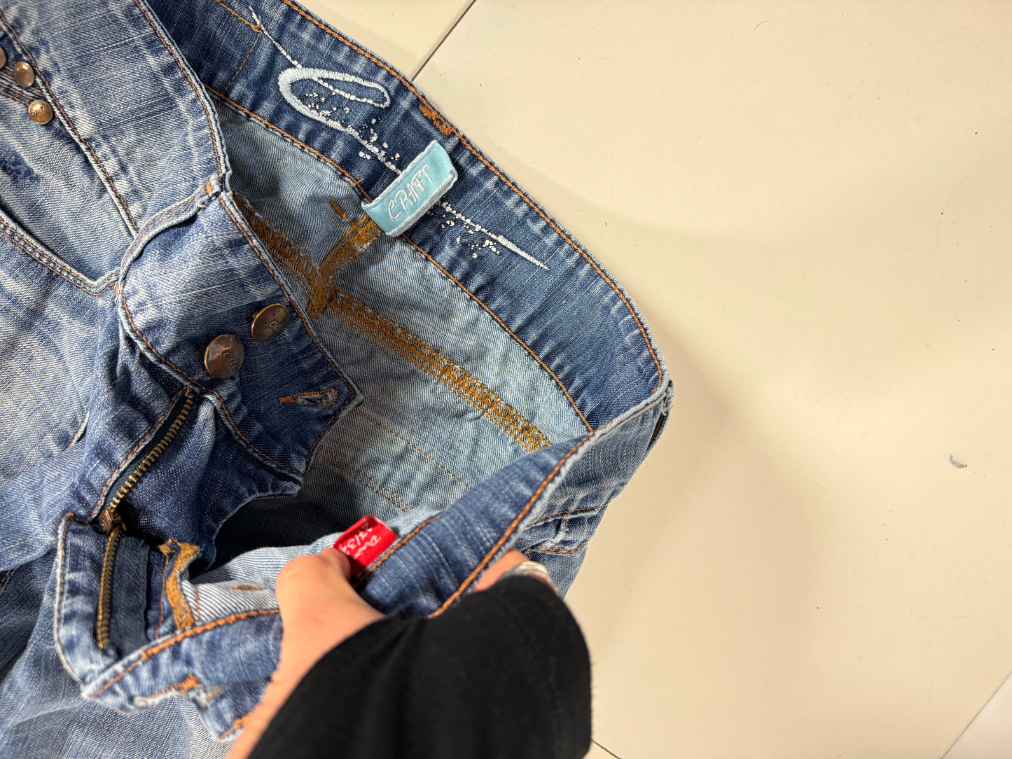 Lågmidjade jeans stl: S