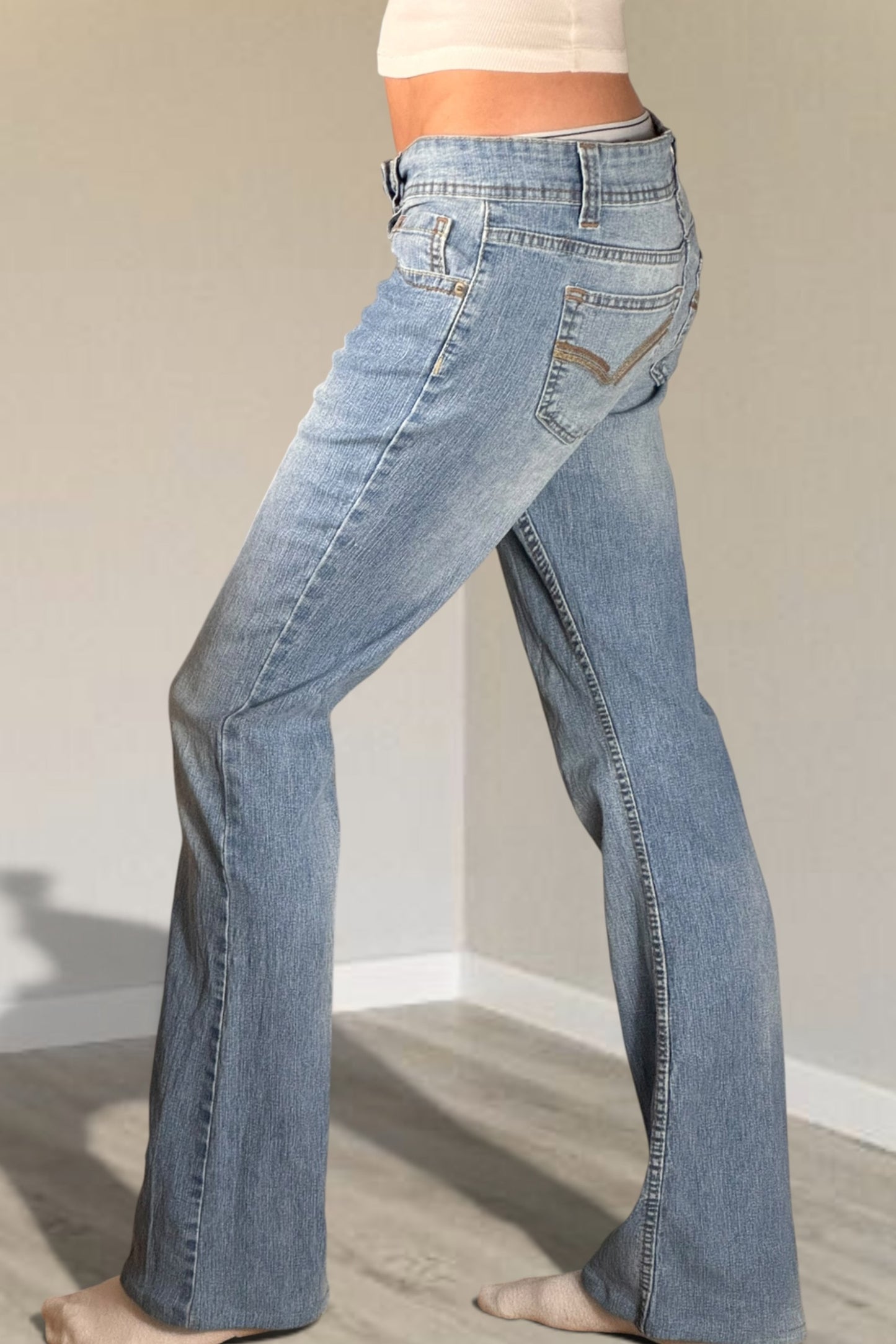 Lågmidjade jeans stl: S