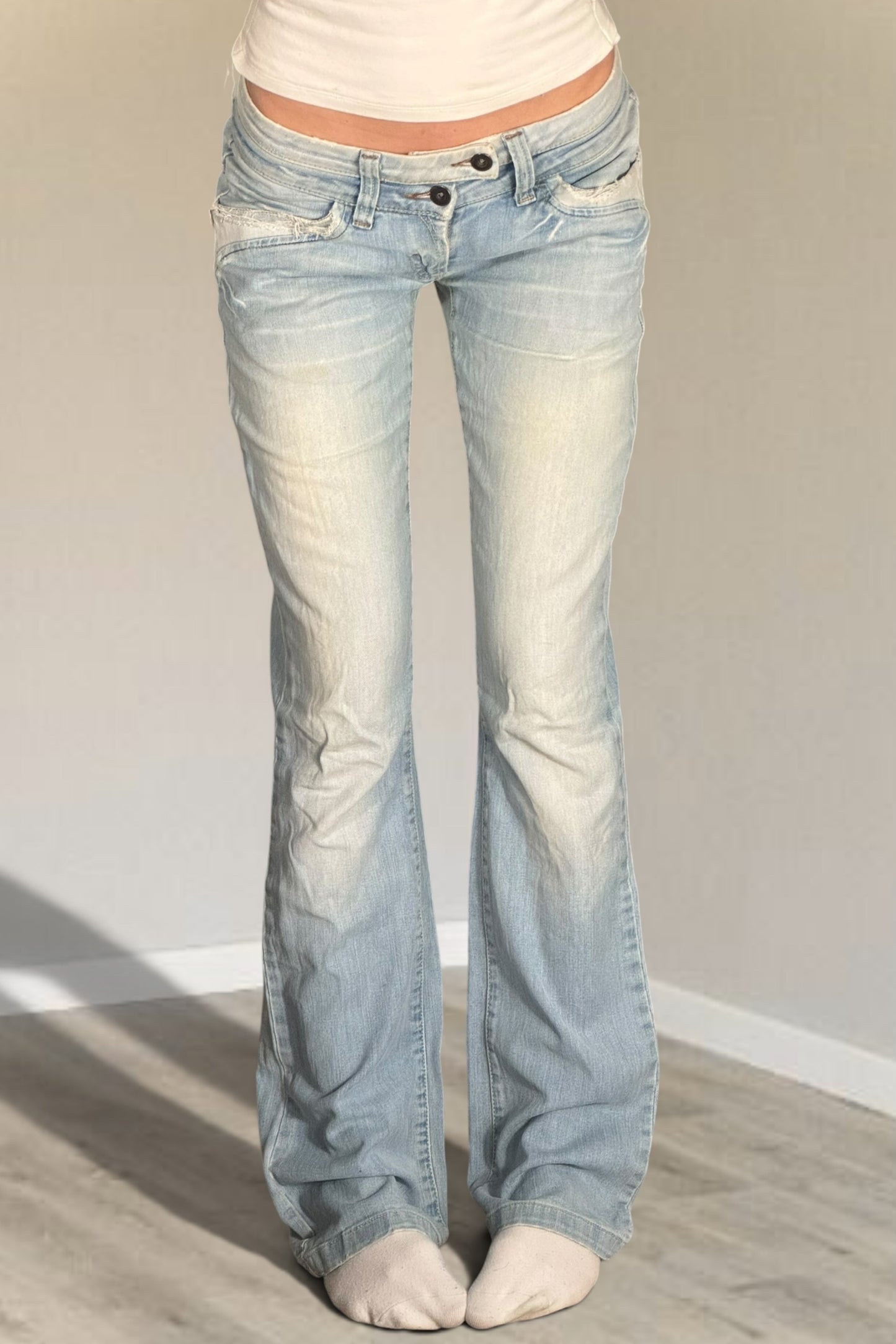 Lågmidjade jeans stl: XS
