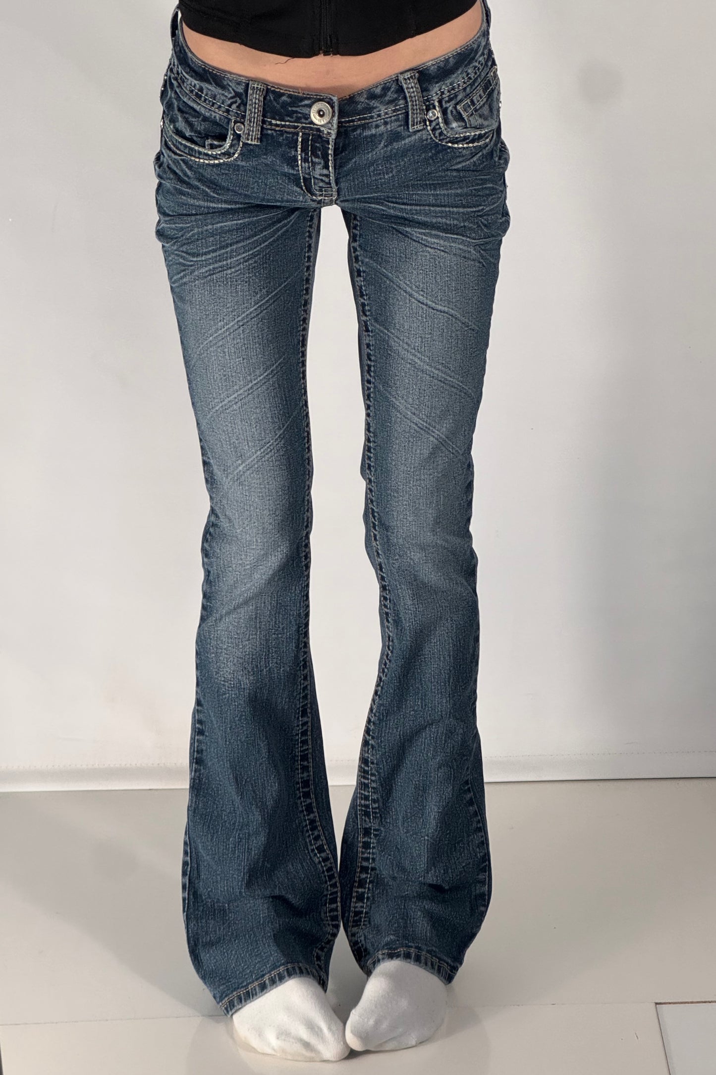Lågmidjade jeans stl: XS