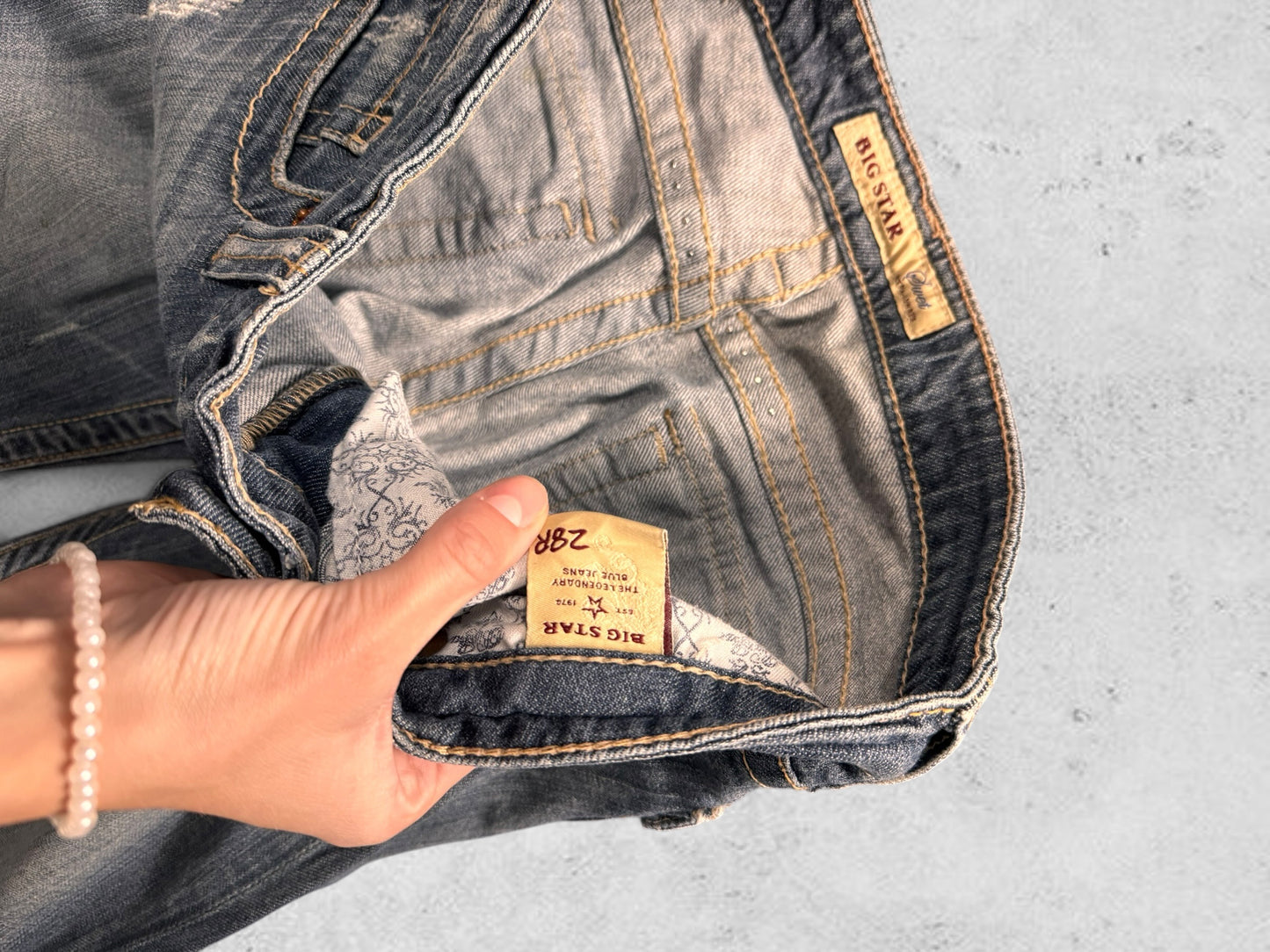 Lågmidjade jeans stl: S