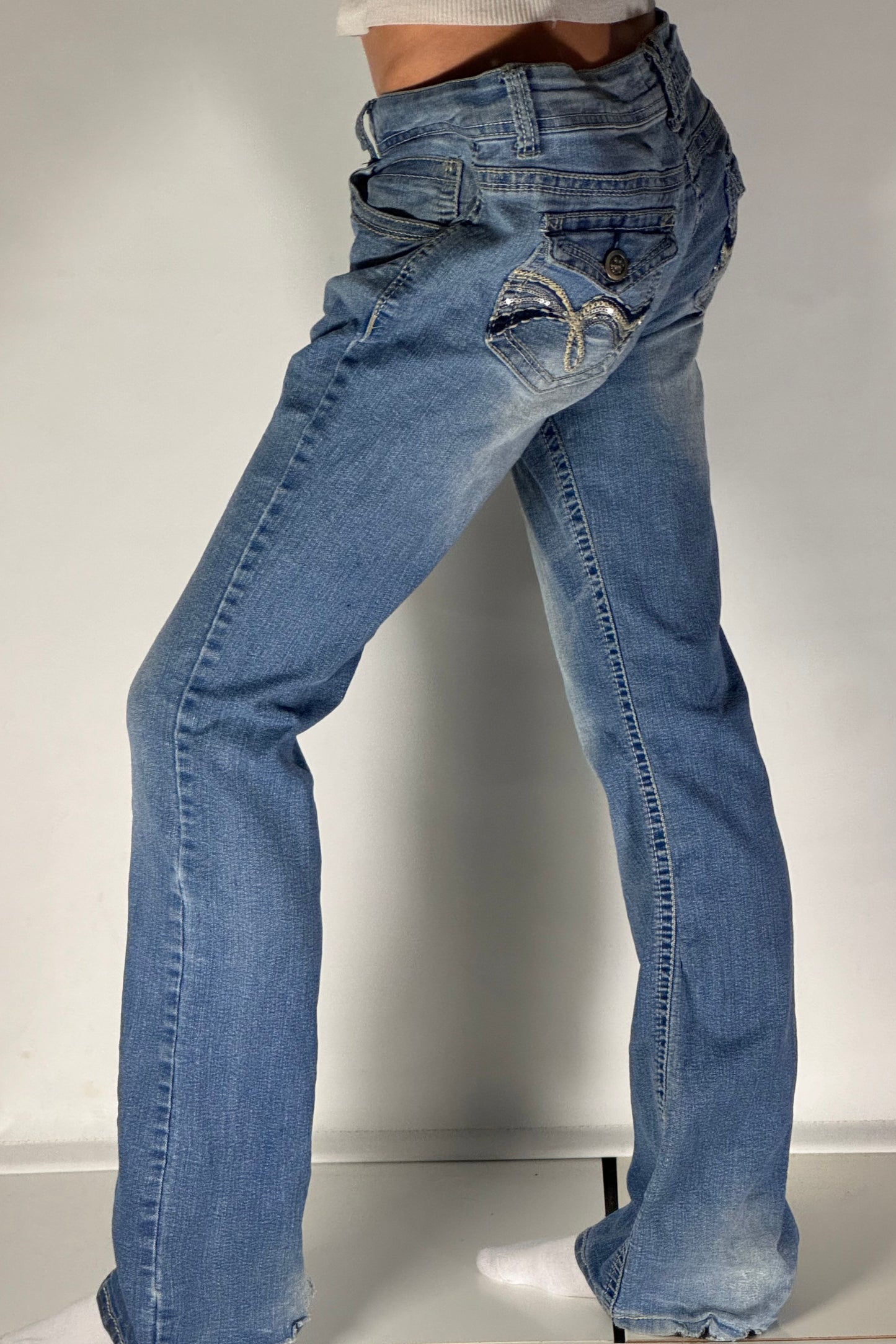 Lågmidjade jeans stl: L