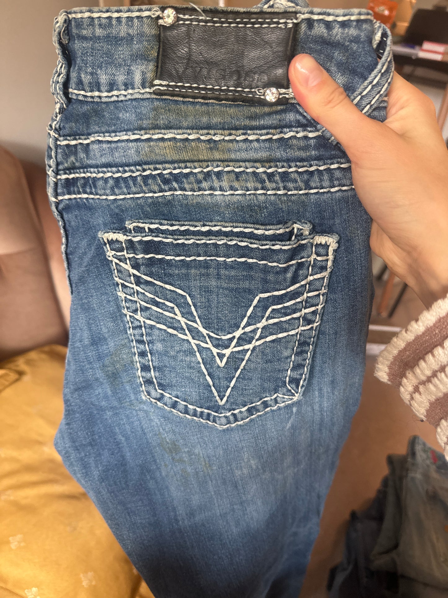 Lågmidjade jeans stl: M