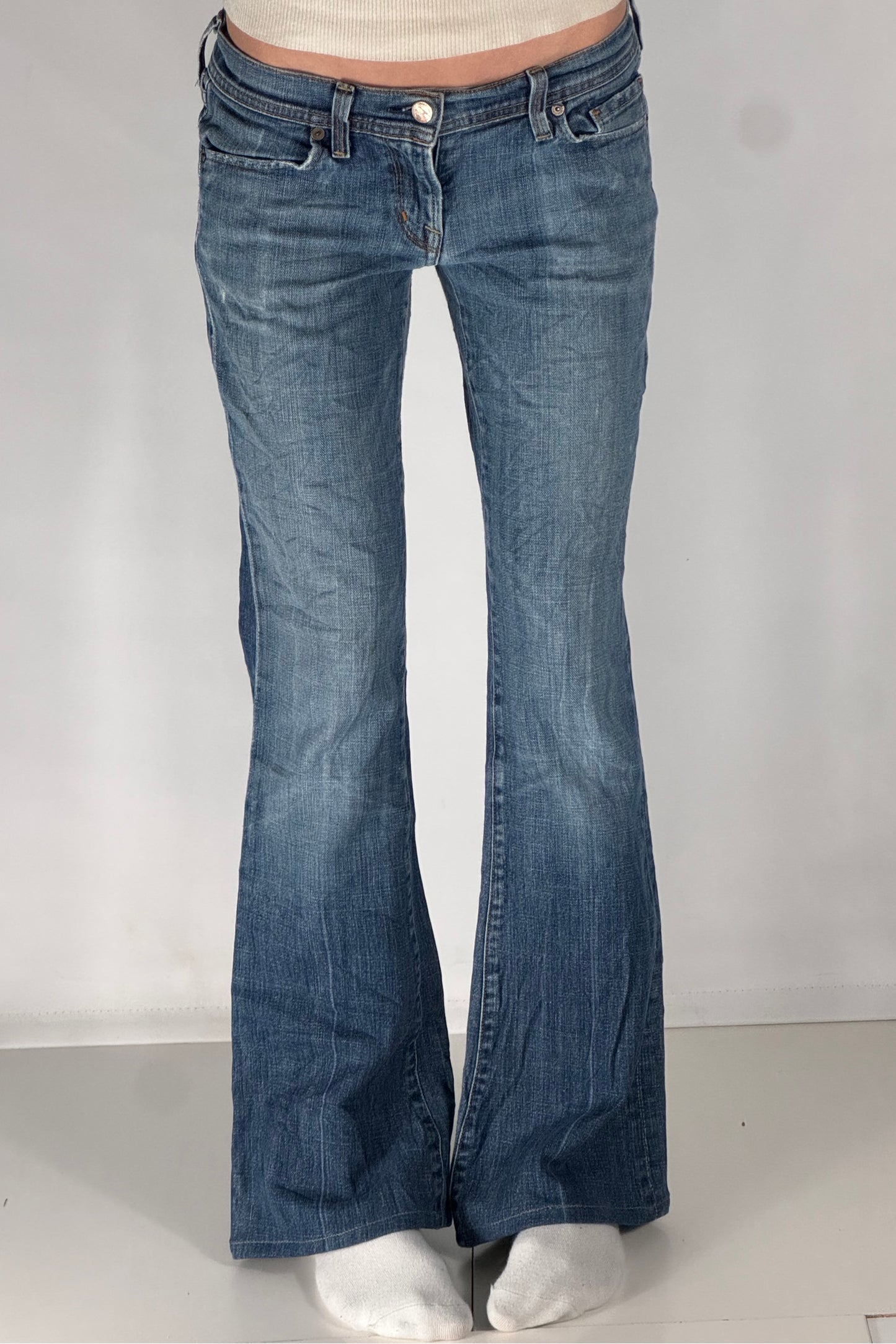 Lavtaljede jeans str: S