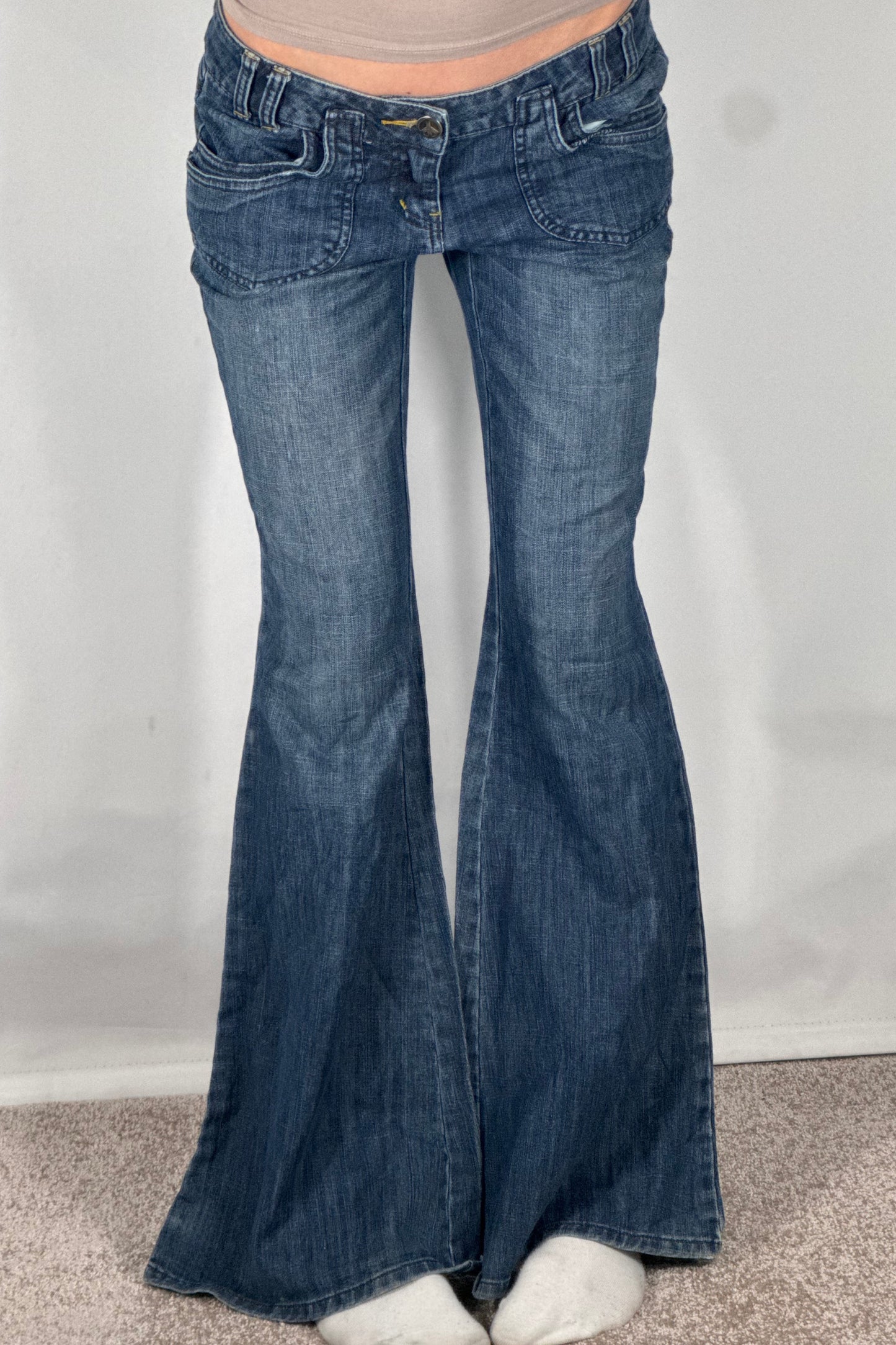 Lågmidjade jeans stl: S