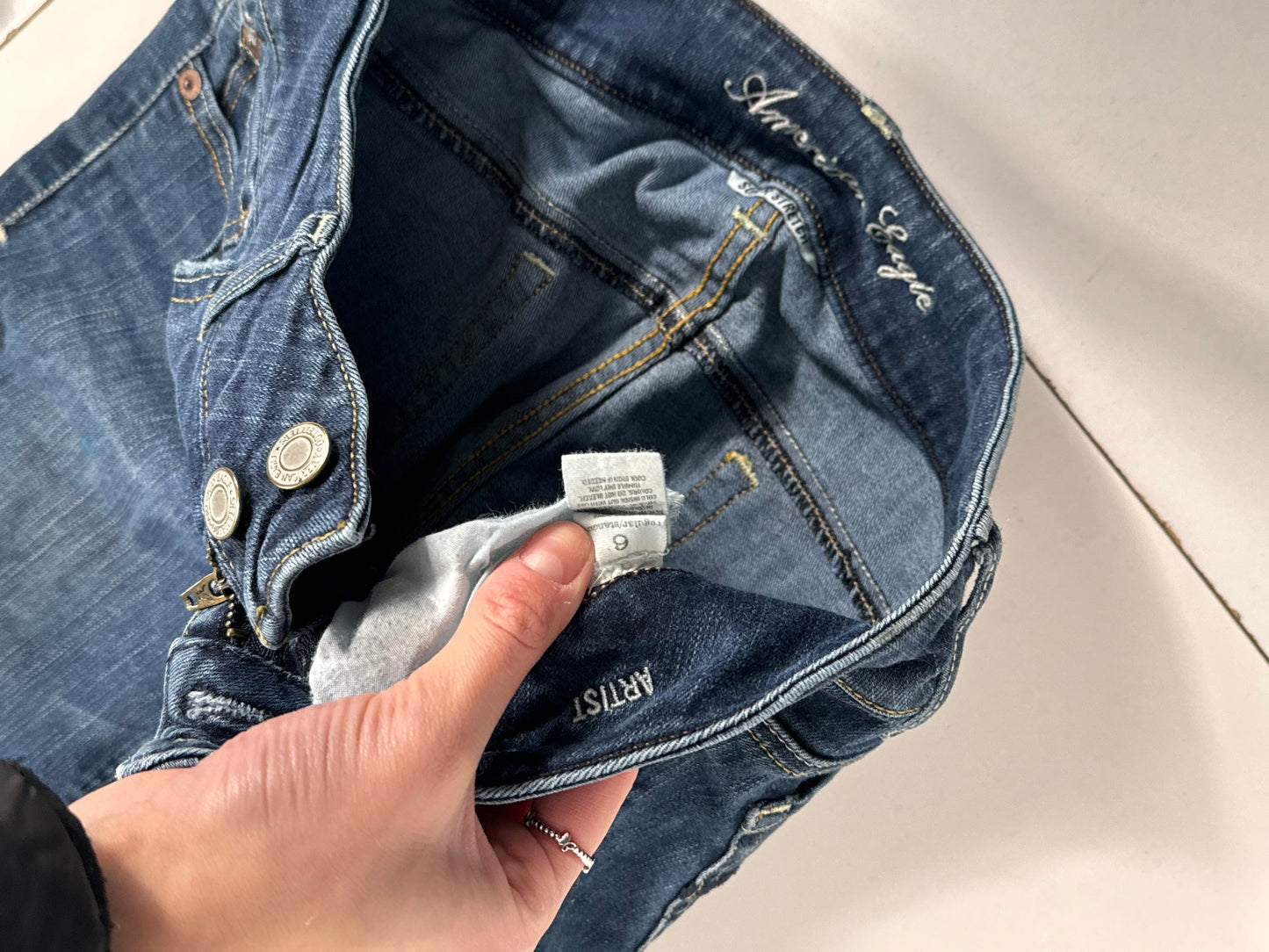 Lågmidjade jeans stl: XS