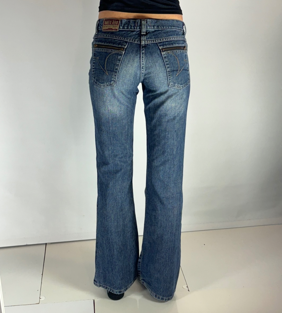 Lågmidjade jeans–stl: XS