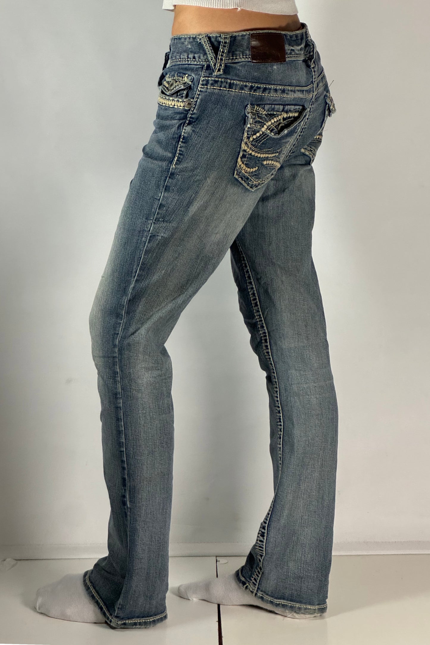 Lågmidjade jeans stl: S