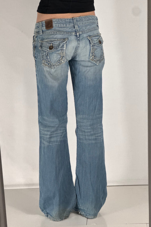 Lågmidjade jeans stl: S