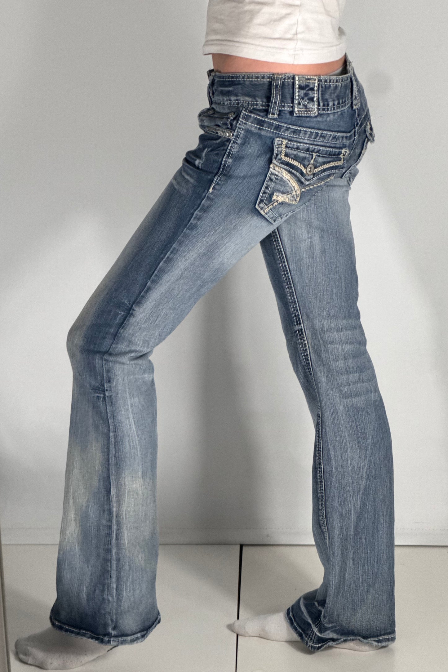 Lågmidjade jeans stl: S