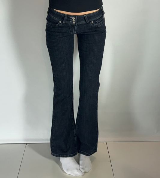 Lågmidjade jeans–stl: XS