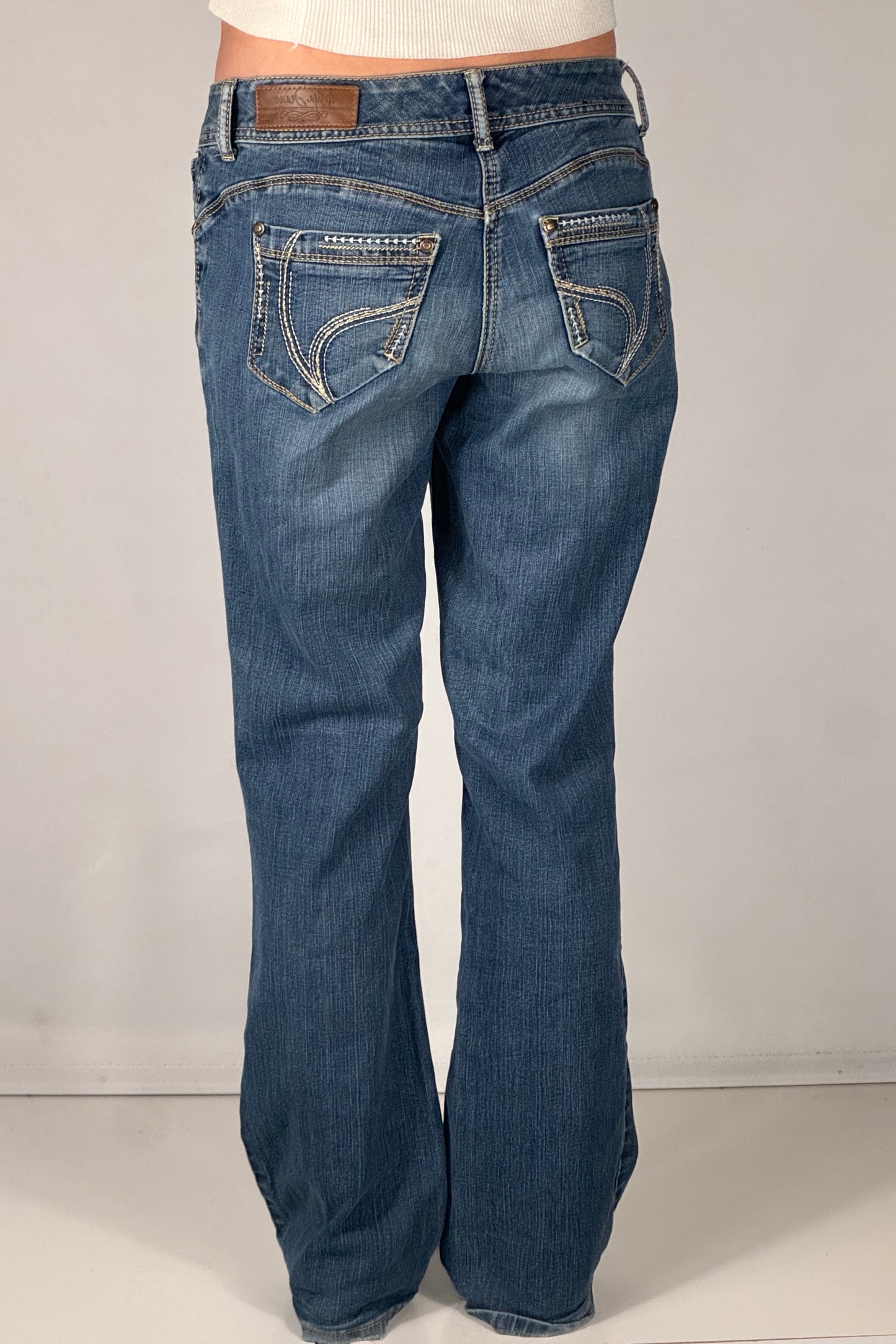 Lavtaljede jeans str: S