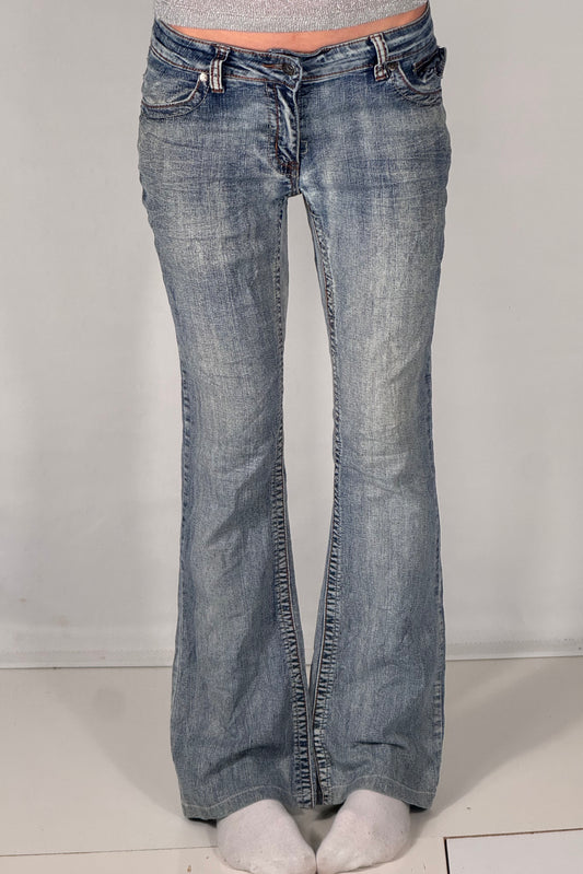 Lavtaljede jeans str: S