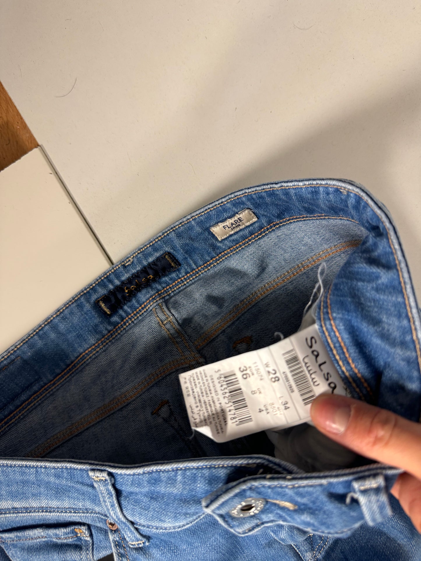 Lågmidjade jeans stl: S
