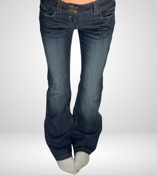 Lågmidjade jeans–stl: S