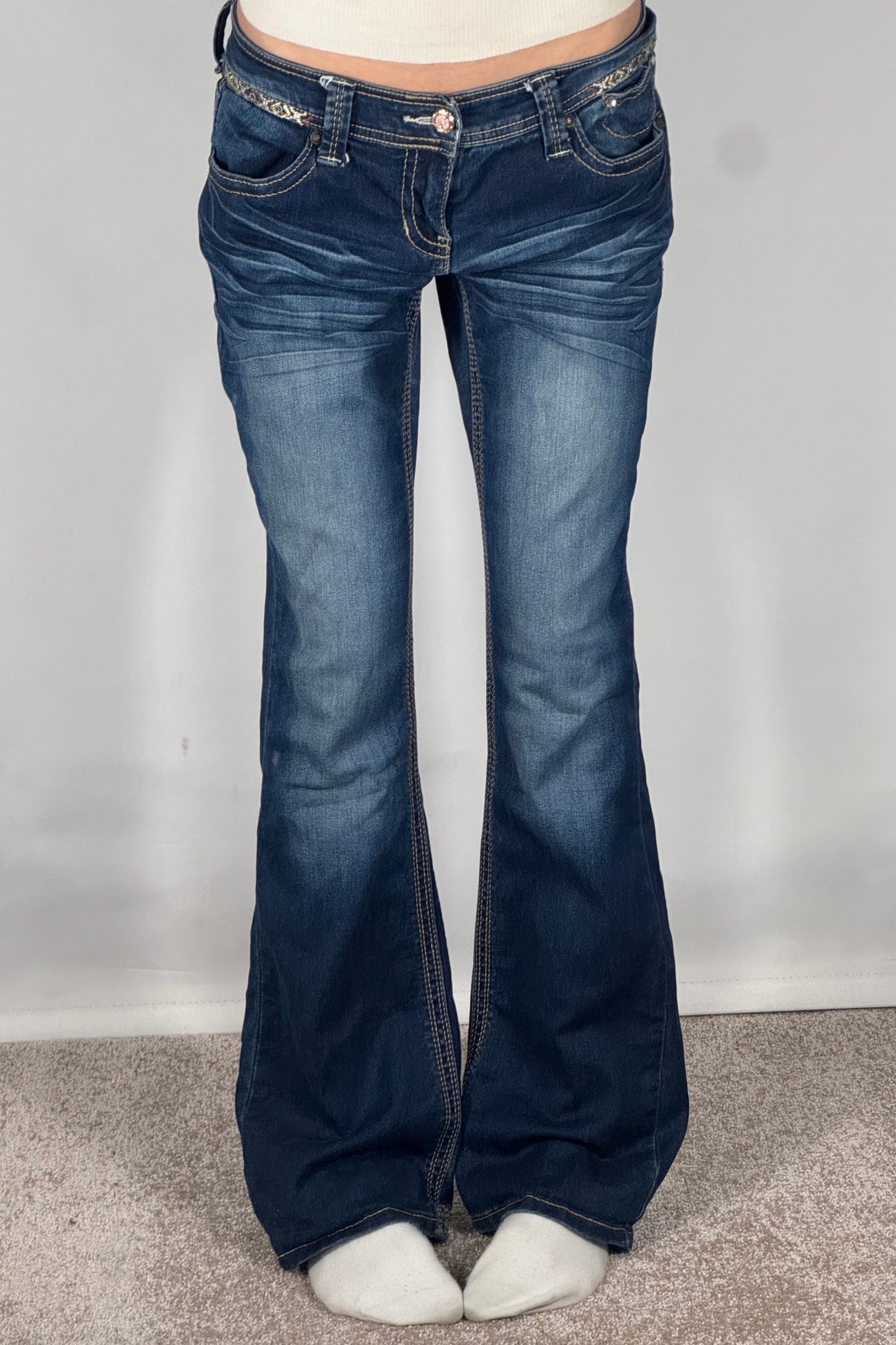 Lågmidjade jeans stl: M