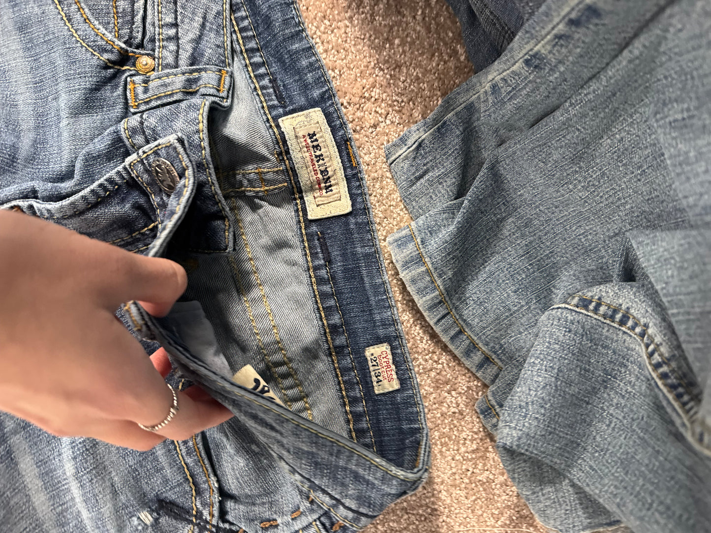 Lågmidjade jeans stl: S