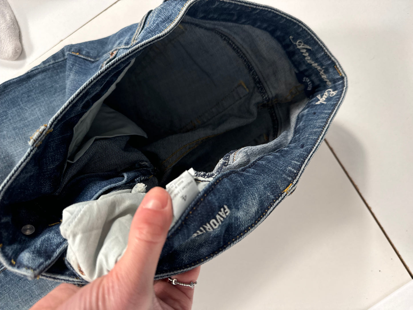 Lågmidjade jeans stl: S