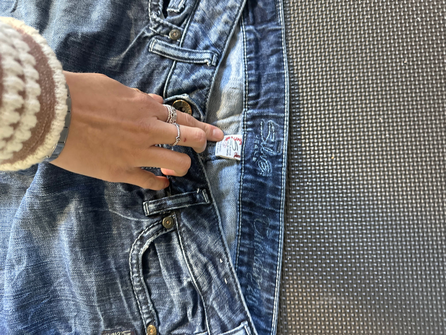 Lågmidjade jeans stl: M