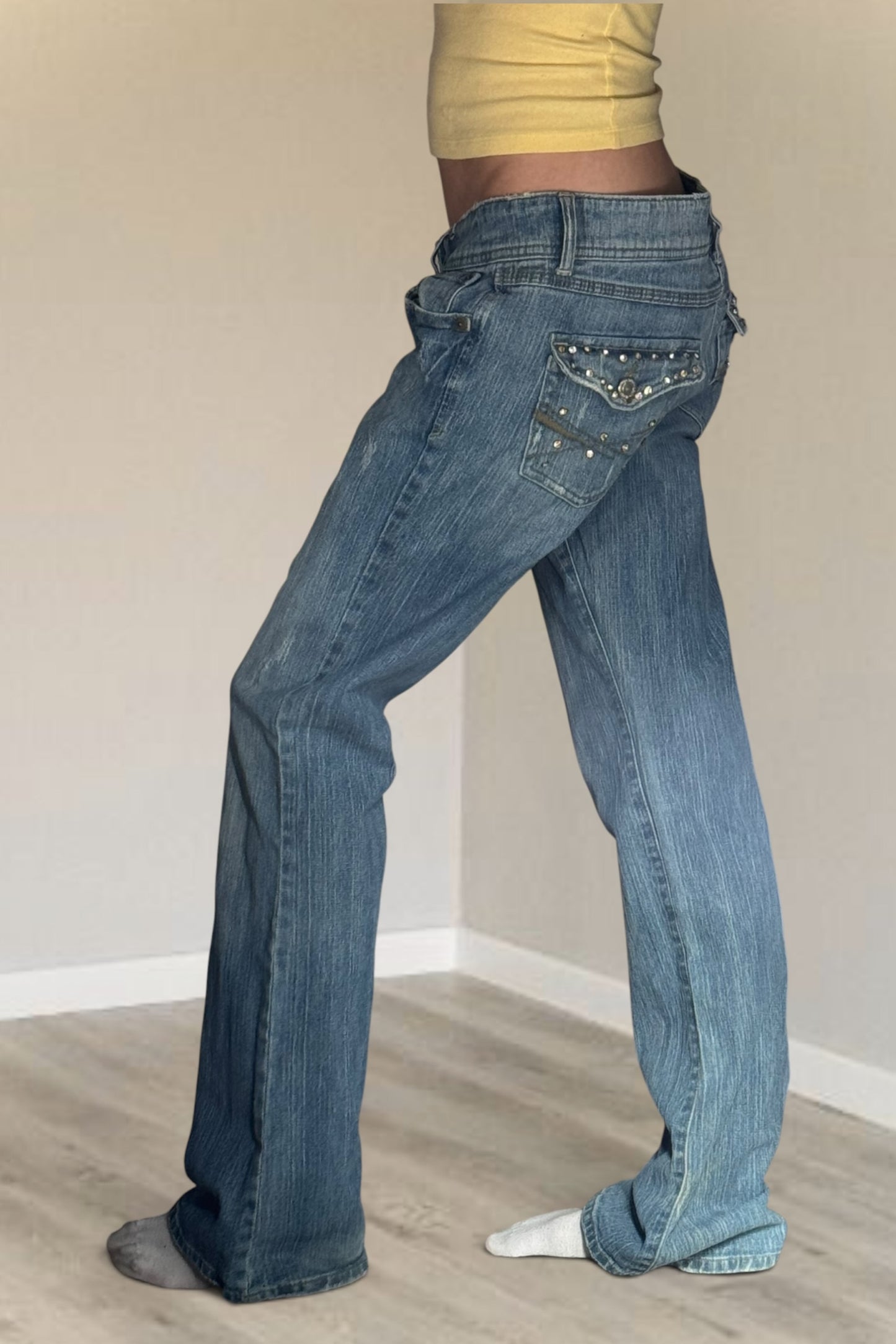 Lågmidjade jeans stl: M