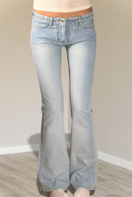 Utsvängda jeans stl: XS