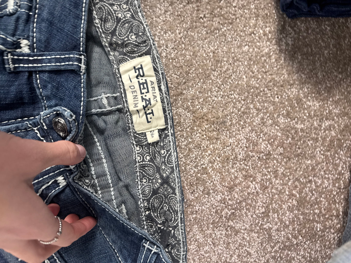 Lågmidjade jeans stl: XS